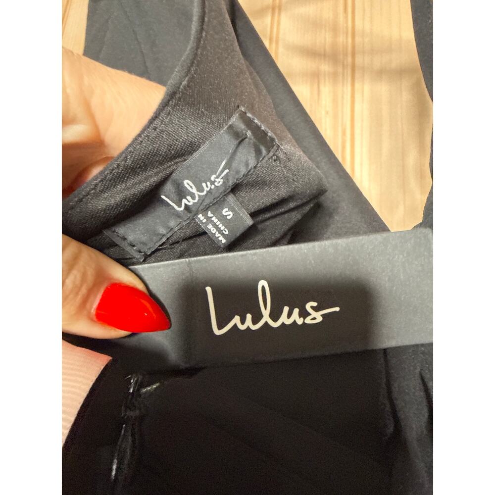 NWT Lulus Love You So Black Long Sleeve Maxi Dress Sz S - Picture 6 of 7